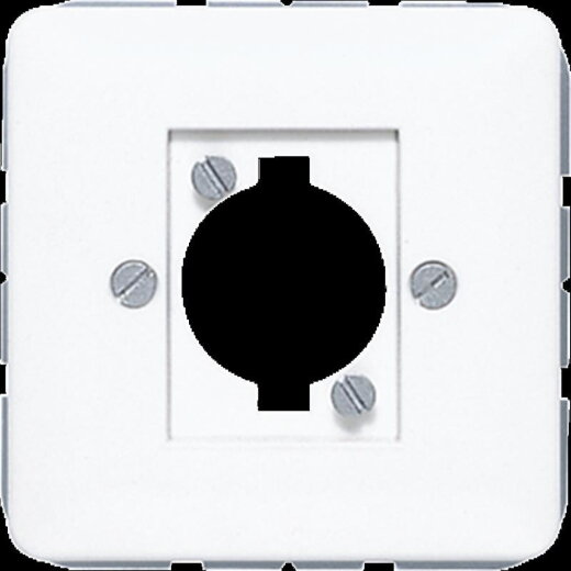 Jung Abdeckung für XLR-Steckverbinder (P-Serie), Duroplast, Serie CD, alpinweiß CD568WW