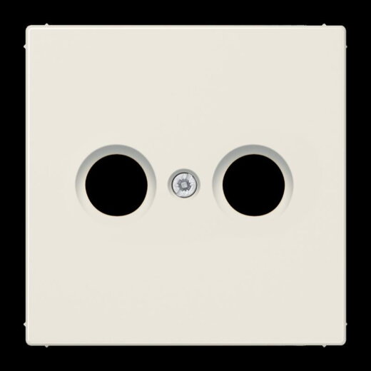 Jung Abdeckung für Antennendosen, Thermoplast, Serie LS, weiß LS990TV