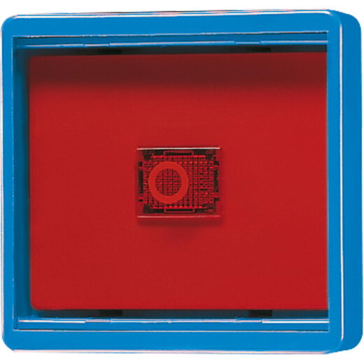 Jung Abdeckung mit Glasscheibe, WG 600, blau 661WGLBL