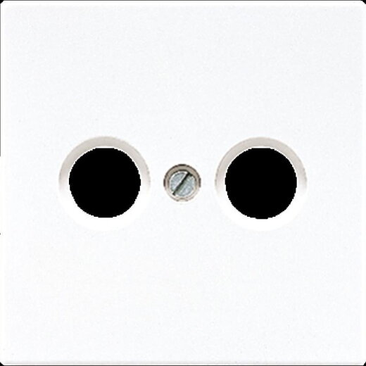 Jung Abdeckung für Antennendosen, Thermoplast, Serie LS, alpinweiß LS990TVWW