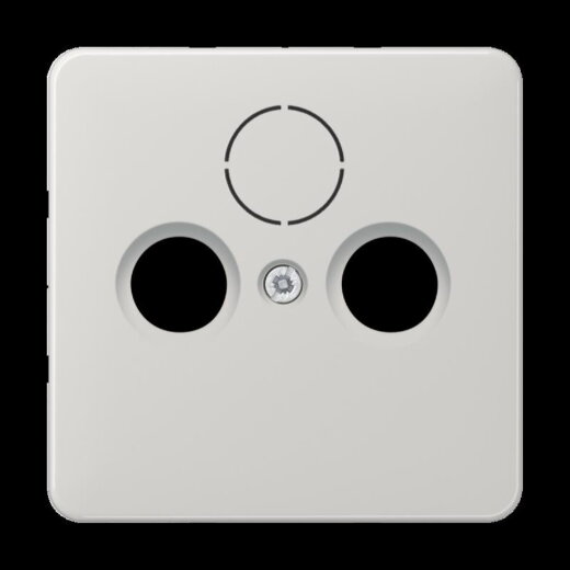 Jung Abdeckung für Universal-Sat/BK-Dosen, Thermoplast, Serie CD, lichtgrau CD561SATLG