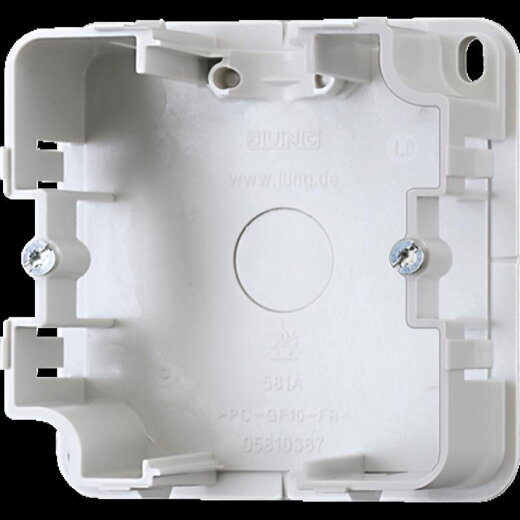 Jung Montagegehäuse für Aufputz-Kappen 1fach 581A