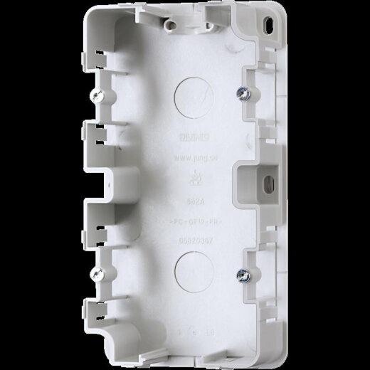 Jung Montagegehäuse für Aufputz-Kappen 2fach 582A