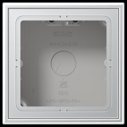 Jung Aufputz-Kappe 1fach, Serie LS, Aluminium AL2581A-L