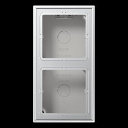 Jung Aufputz-Kappe 2fach, Serie LS, Aluminium AL2582A-L