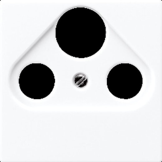 Jung Abdeckung für Universal-Sat/BK-Dosen, Duroplast, Serie AS/A, alpinweiß A561PLSATWW