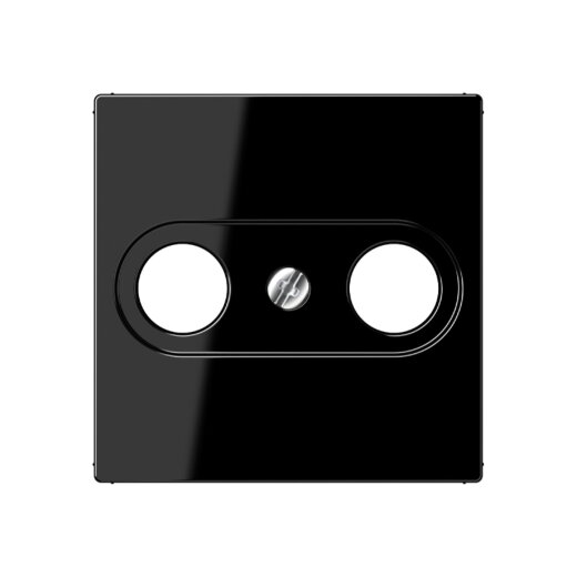 Jung Abdeckung für Antennendosen, Duroplast, Serie A, schwarz A561PLTVSW