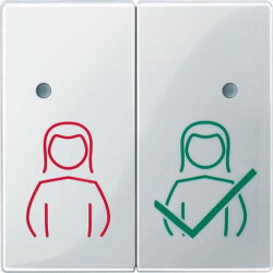 Merten Abdeckung MEG4842-0319 2fach polarweiss glaenzend