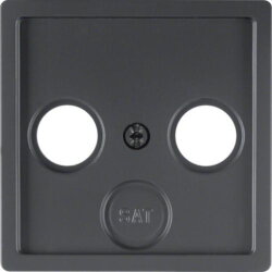 Berker Antennenabdeckung M312036086 anthrazit samt