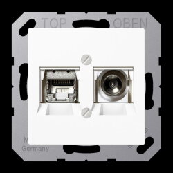 Jung Smart-TV-Anschlussdose, Thermoplast, Serie AS/A,...