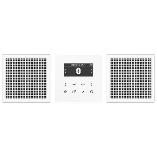 Jung Smart Radio DAB+ Bluetooth®, Set Stereo, Serie LS, alpinweiß DABLS2BTWW