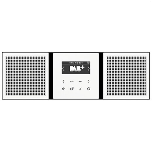 Jung Smart Radio DAB+, Set Stereo, Serie LS, schwarz DABLS2SW