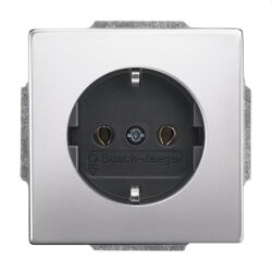 Busch-Jaeger Steckdoseneinsatz 20 EUCRB-866, edelstahl