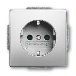 Busch-Jaeger Steckdoseneinsatz 20 EUCBLI-866, edelstahl