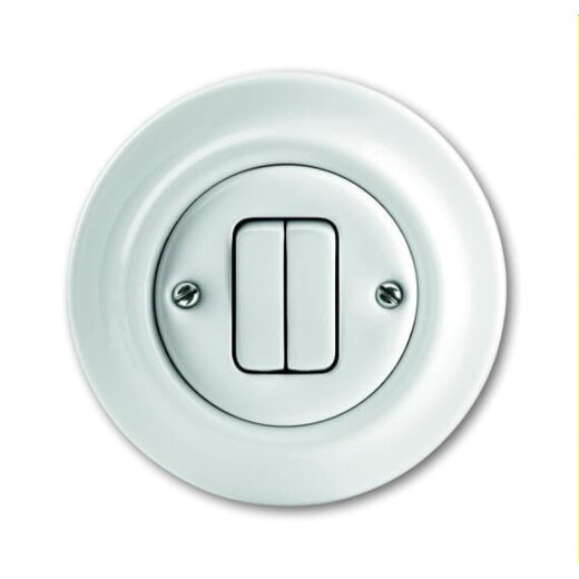 Busch-Jaeger Doppeltastereinsatz 2022 UJ-205-64, weiß