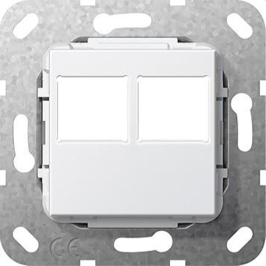 Gira Einsatz 562903 MJ RJ45 2f f. LexCom reinweiss