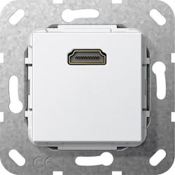 Gira Einsatz 566903 2.0a + HDR 1fach Kup reinweiss