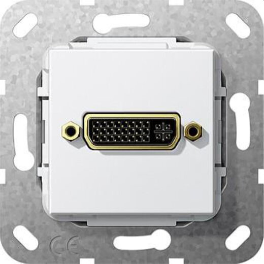 Gira Einsatz 564403 (24+5) Kupplung reinweiss