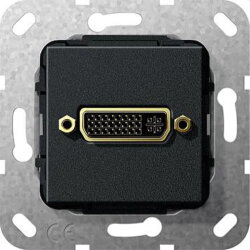 Gira Einsatz 564510 (24+5) Kabelpeitsche schwarz matt