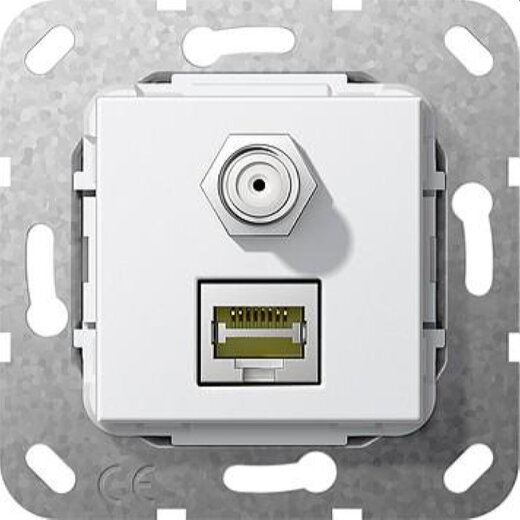 Gira Einsatz 569703 RJ45 Cat.6a 10GB SAT F Kup rw
