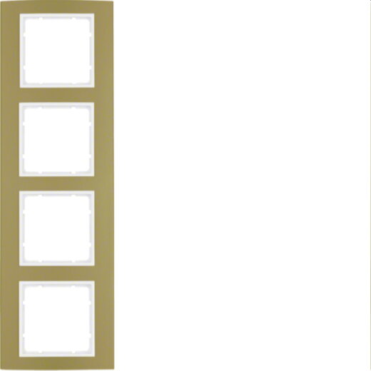 Berker Rahmen 10143046 gold/polarweiss 10143046