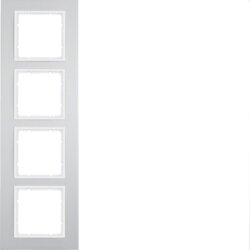 Berker Rahmen 10146914 alu/polarweiss 10146914