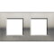 Bticino Rahmen LNA4802M2ACS STAHL 2x2-modulig