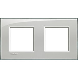 Bticino Rahmen LNA4802M2KG EISGRAU 2x2-mod