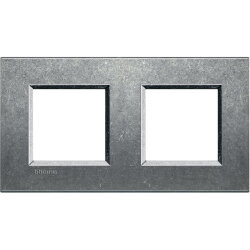 Bticino Rahmen LNA4802M2NA ALU NATUR 2x2-mod