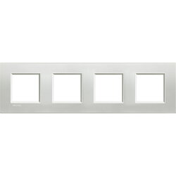 Bticino Rahmen LNA4802M4AG SILVER 4x2-mod