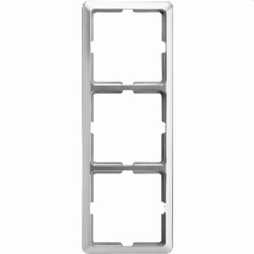 ELSO Rahmen 2043111 3fach SCALA edelstahleffekt