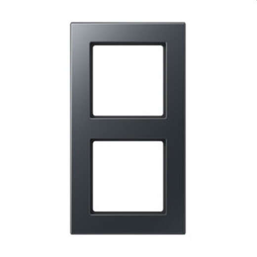 Jung Rahmen 2fach, Thermoplast lackiert, A 550, anthrazit matt A5582BFANM