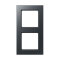 Jung Rahmen 2fach, Thermoplast lackiert, A 550, anthrazit matt A5582BFANM
