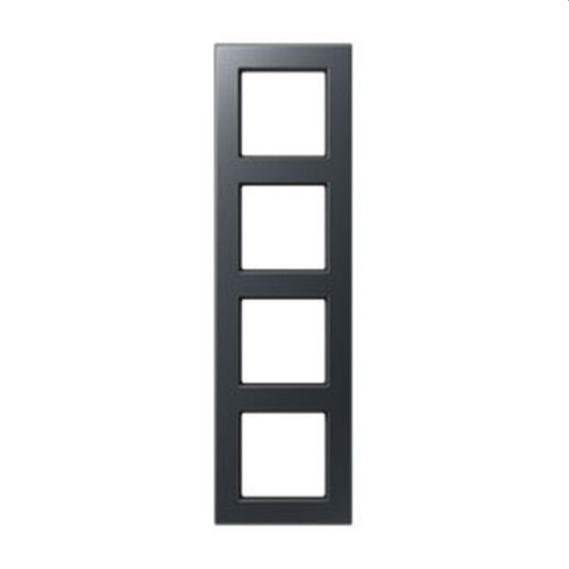 Jung Rahmen 4fach, Thermoplast lackiert, A 550, anthrazit matt A5584BFANM