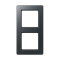Jung Rahmen 2fach, Thermoplast lackiert, A FLOW, anthrazit matt AF582BFANM