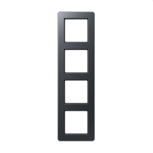 Jung Rahmen 4fach, Thermoplast lackiert, A FLOW, anthrazit matt AF584BFANM