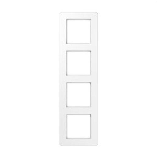 Jung Rahmen 4fach, Thermoplast, A FLOW, alpinweiß AF584BFWW