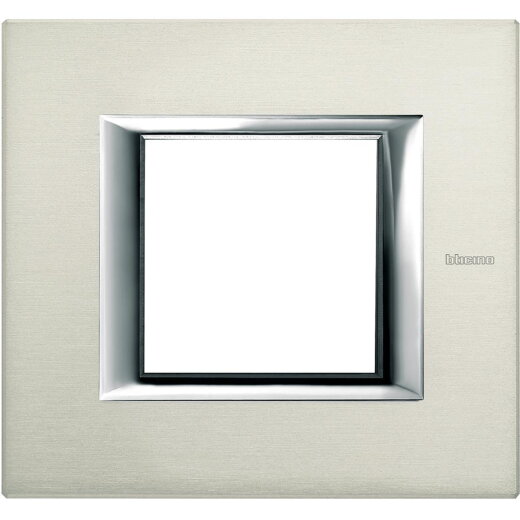 Bticino Rahmen HA4802XC aluminium gebürstet