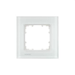 Siemens Rahmen 1fach Glas weiss 5TG1201-1