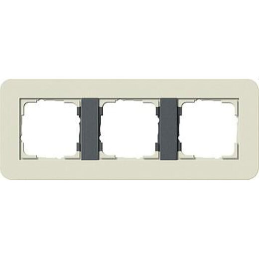 Gira Rahmen 0213427 3fach E3 Sand/Anthrazit