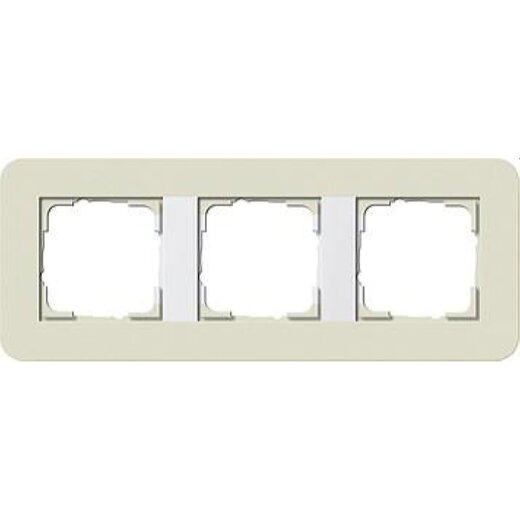 Gira Rahmen 0213417 3fach E3 Sand/Reinweiss