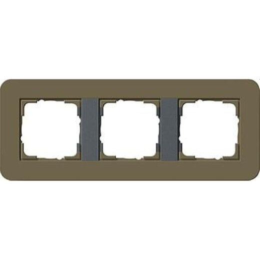 Gira Rahmen 0213426 3fach E3 Umbra/Anthrazit