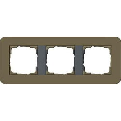 Gira Rahmen 0213426 3fach E3 Umbra/Anthrazit