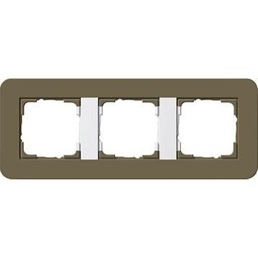 Gira Rahmen 0213416 3fach E3 Umbra/Reinweiss