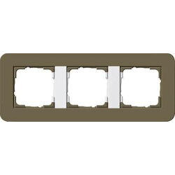 Gira Rahmen 0213416 3fach E3 Umbra/Reinweiss