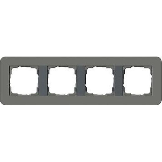 Gira Rahmen 0214423 4fach E3 Dunkelgrau/Anthrazit