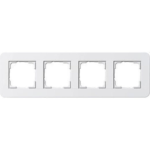 Gira Rahmen 0214410 4fach E3 Reinweiss/Reinweiss