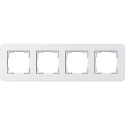 Gira Rahmen 0214410 4fach E3 Reinweiss/Reinweiss