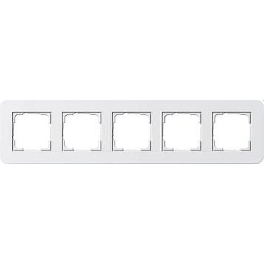 Gira Rahmen 0215410 5fach E3 Reinweiss/Reinweiss
