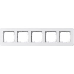 Gira Rahmen 0215410 5fach E3 Reinweiss/Reinweiss